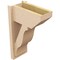Ekena Millwork 7 1/2-in W x 14-in D x 22-in H Funston Slat Rough Cedar Woodgrain TimberThane Outlooker, Primed Tan OUTUR075X14X22FST24RCPR - alternate 3
